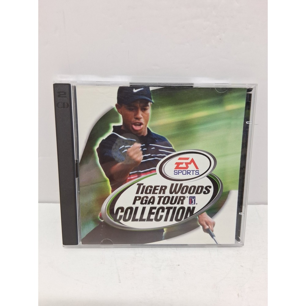 Tiger Woods PGA Tour Collection PC 1999 EA Sports 2-CD Set Retro Golf Game